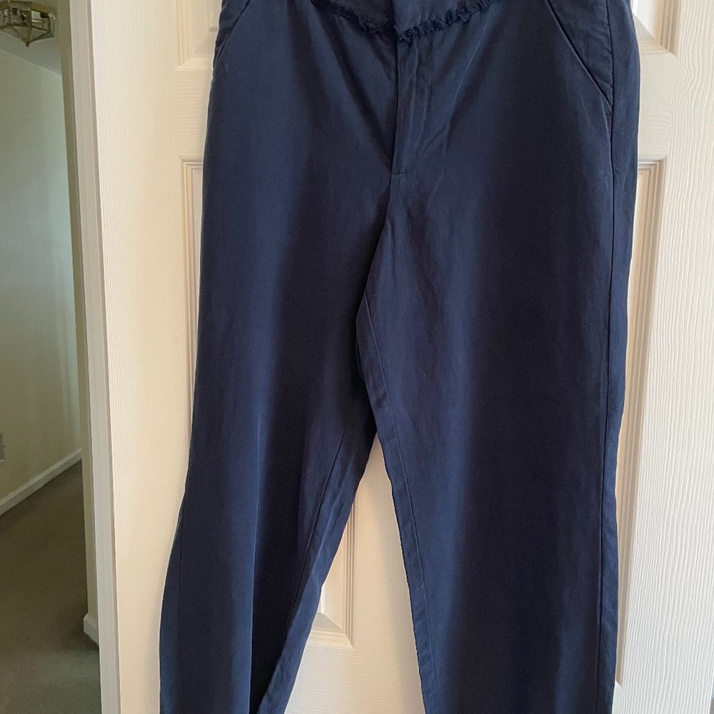 Loft Casual Cropped Pants Navy Size M
